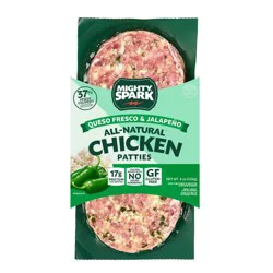 Mighty Spark Food Co. Queso Fresco & Jalapeno Chicken Patties - 8oz/2ct
