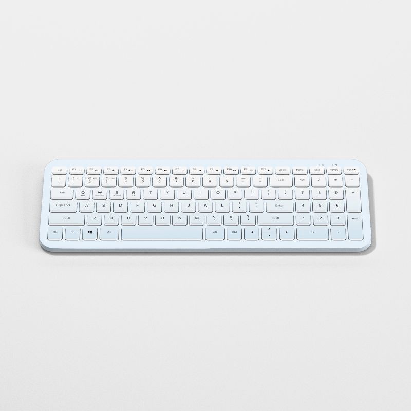 slide 1 of 5, Full Size Bluetooth Gradient Keyboard - heyday™ Pastel Blue, 1 ct