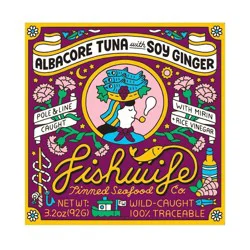 Fishwife Tinned Seafood Co Albacore Tuna with Soy Ginger - 3.2oz