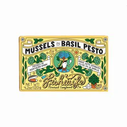 Fishwife Tinned Seafood Co Mussels in Basil Pesto - 4.2oz
