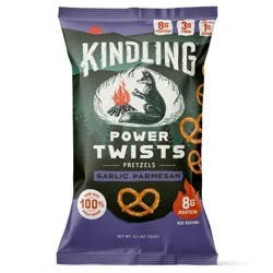 Kindling Power Twists Garlic Parmesan Pretzels - 6.5oz