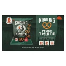 Kindling Power Twists Sea Salt Pretzels - 1.06oz/8pk