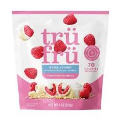 Tru Fru White Chocolate Raspberries Greek Yogurt with Granola - 8oz