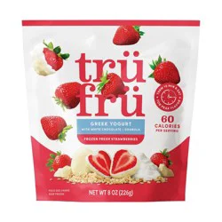 Tru Fru White Chocolate Strawberries Greek Yogurt with Granola - 8oz