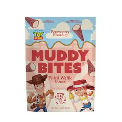 MUDDY BITES Toy Story Strawberry Shortcake Waffle Cone Snacks - 4.25oz