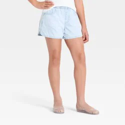 Girls' Pull-On Denim Shorts - art class™ Light Wash XL