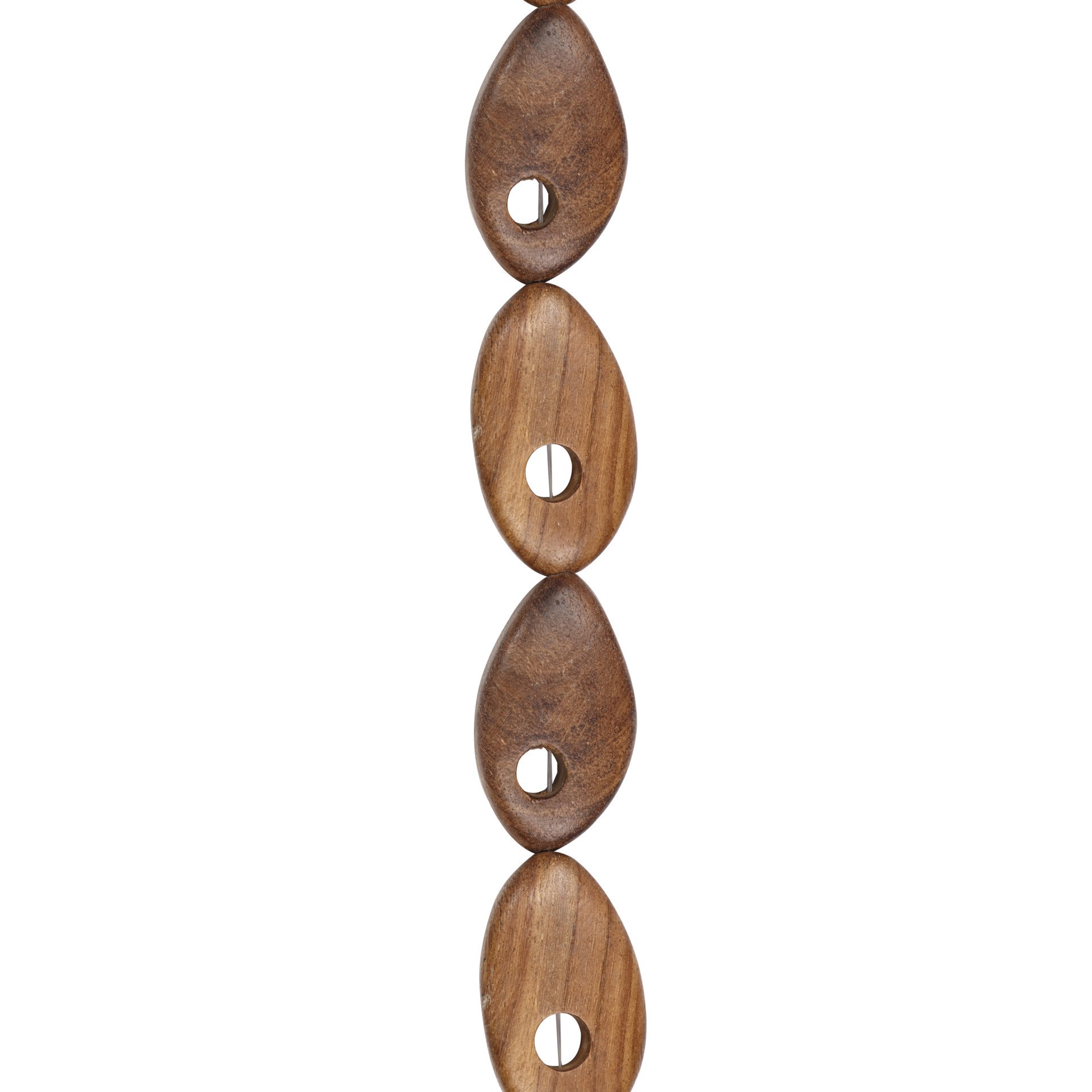 slide 2 of 3, Brown Wood Teardrop Beads By Bead Landing, 27mm-55mm