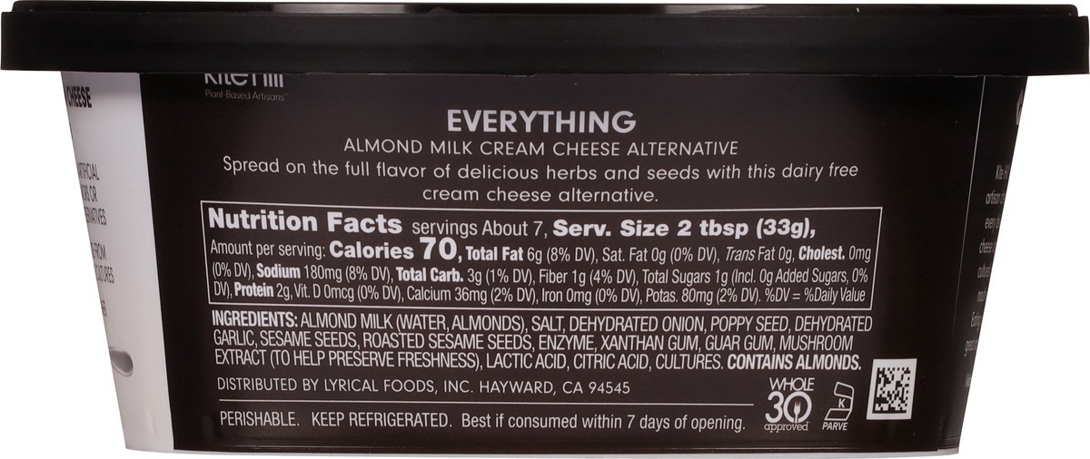 slide 8 of 13, Kite Hill Dairy Free Everything Cream Cheese, 8 oz