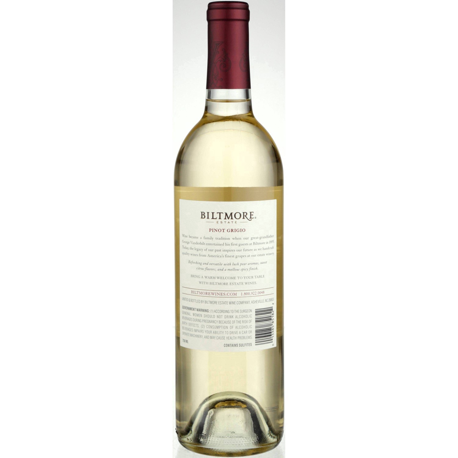 slide 5 of 7, Biltmore Estate Pinot Grigio, 750 ml