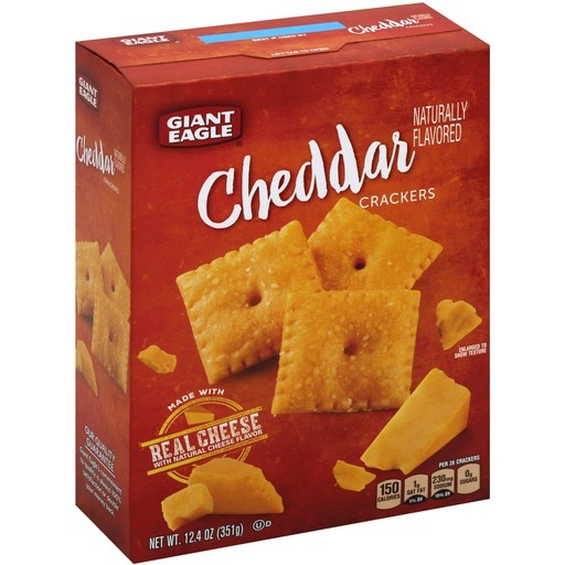 slide 1 of 1, Giant Eagle Cheddar Crackers, 12.4 oz