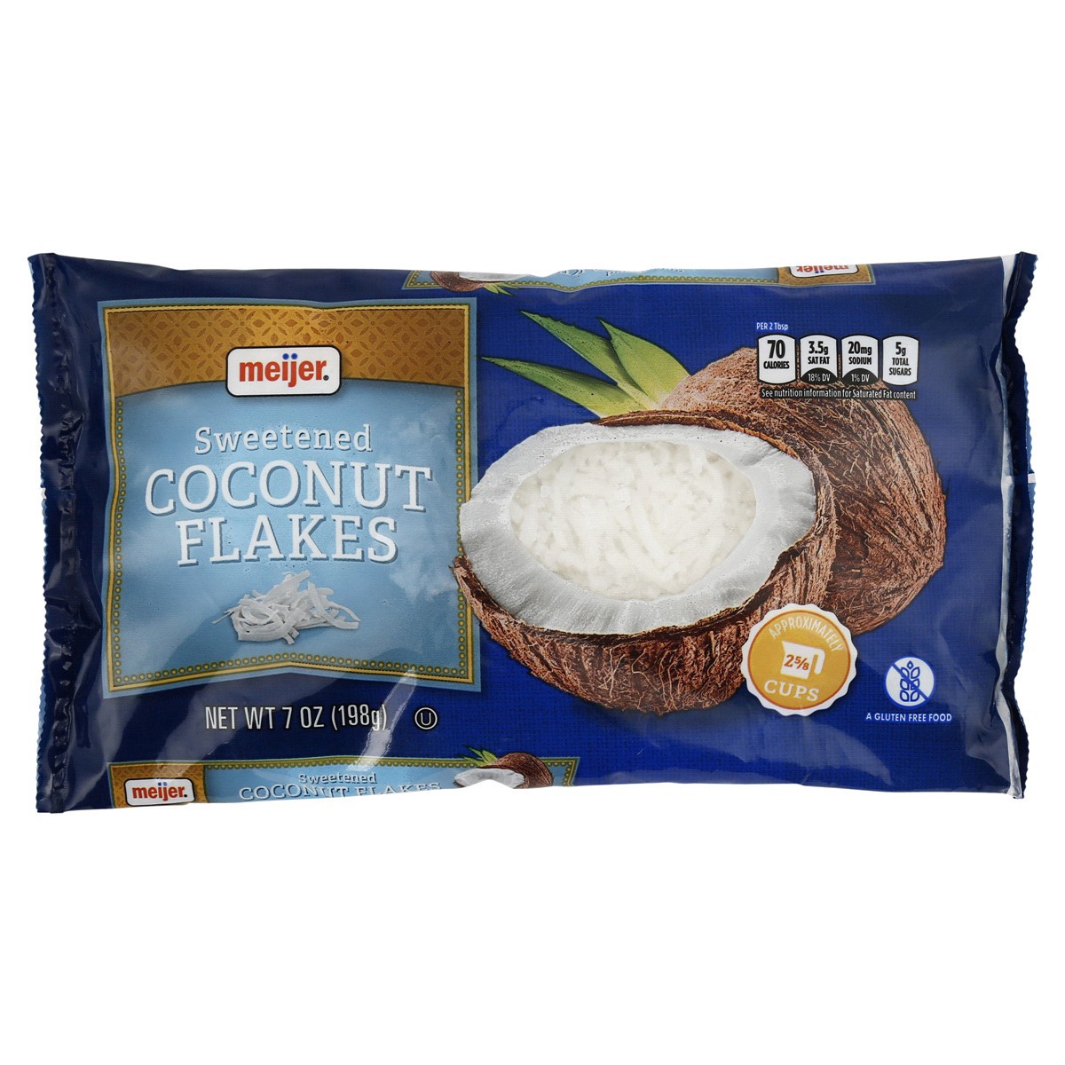 slide 1 of 5, Meijer Sweetened Coconut Flakes, 7 oz