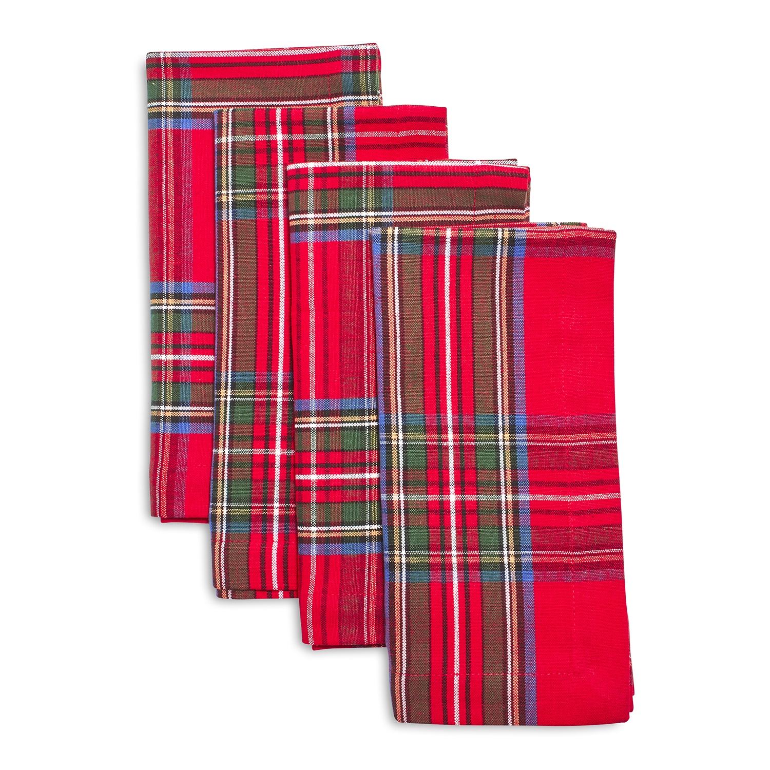 slide 1 of 1, Sur La Table Christmas Plaid Napkins, 4 ct