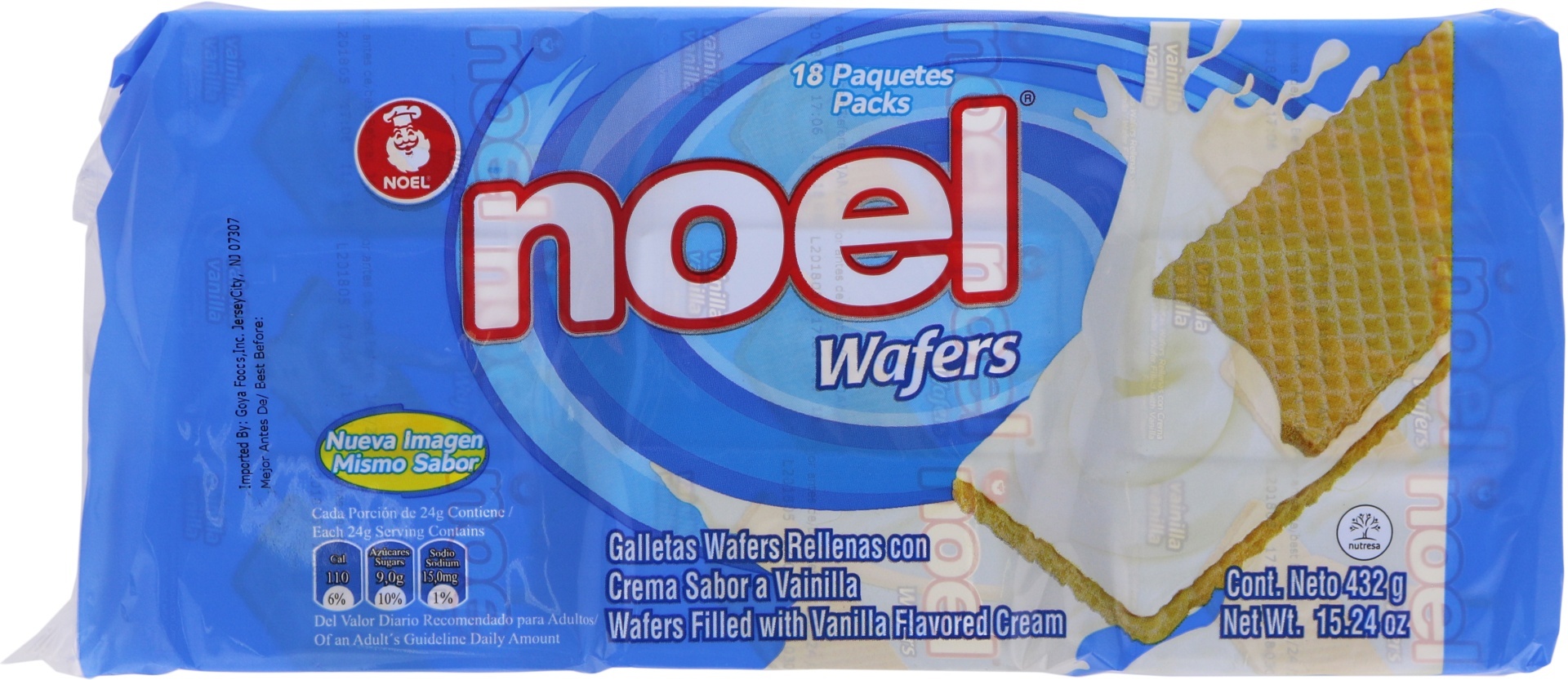 slide 1 of 1, Noel Vanilla Wafers, 15 oz