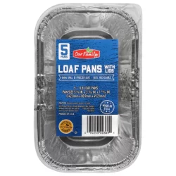 Our Family Mini Foil Loaf Pan W/ Lids