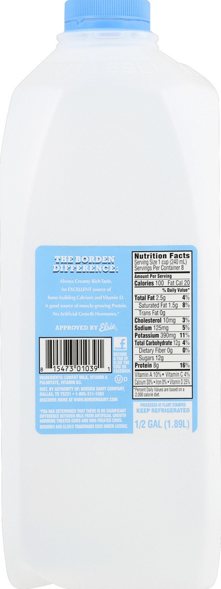 slide 6 of 6, Borden 1% Milk, 64 oz