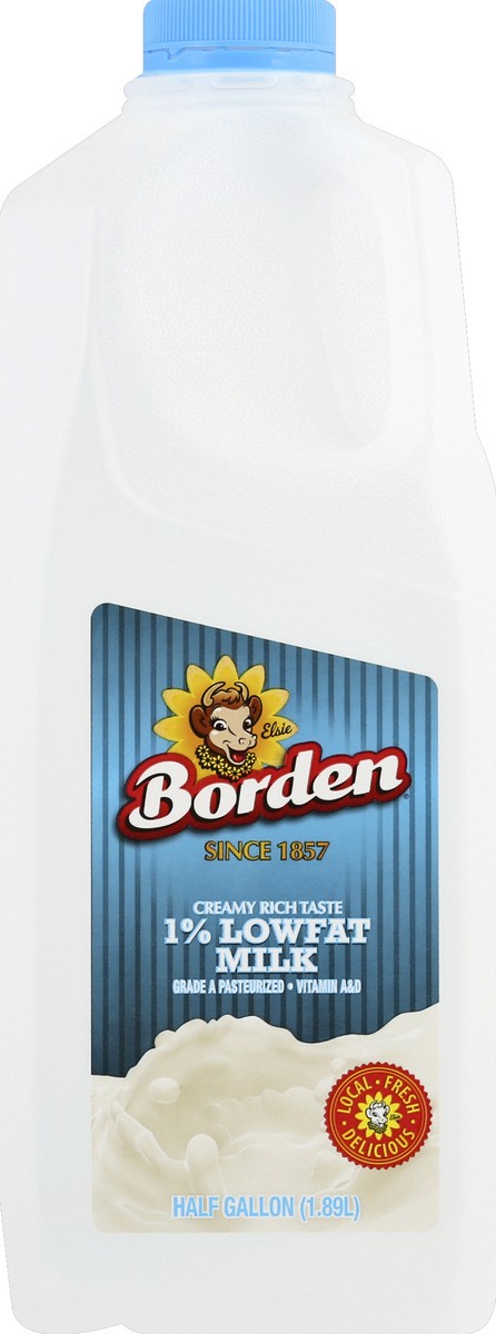 slide 1 of 6, Borden 1% Milk, 64 oz
