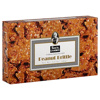 slide 1 of 1, See's Candies Sees Candy Peanut Brittle, 24 oz