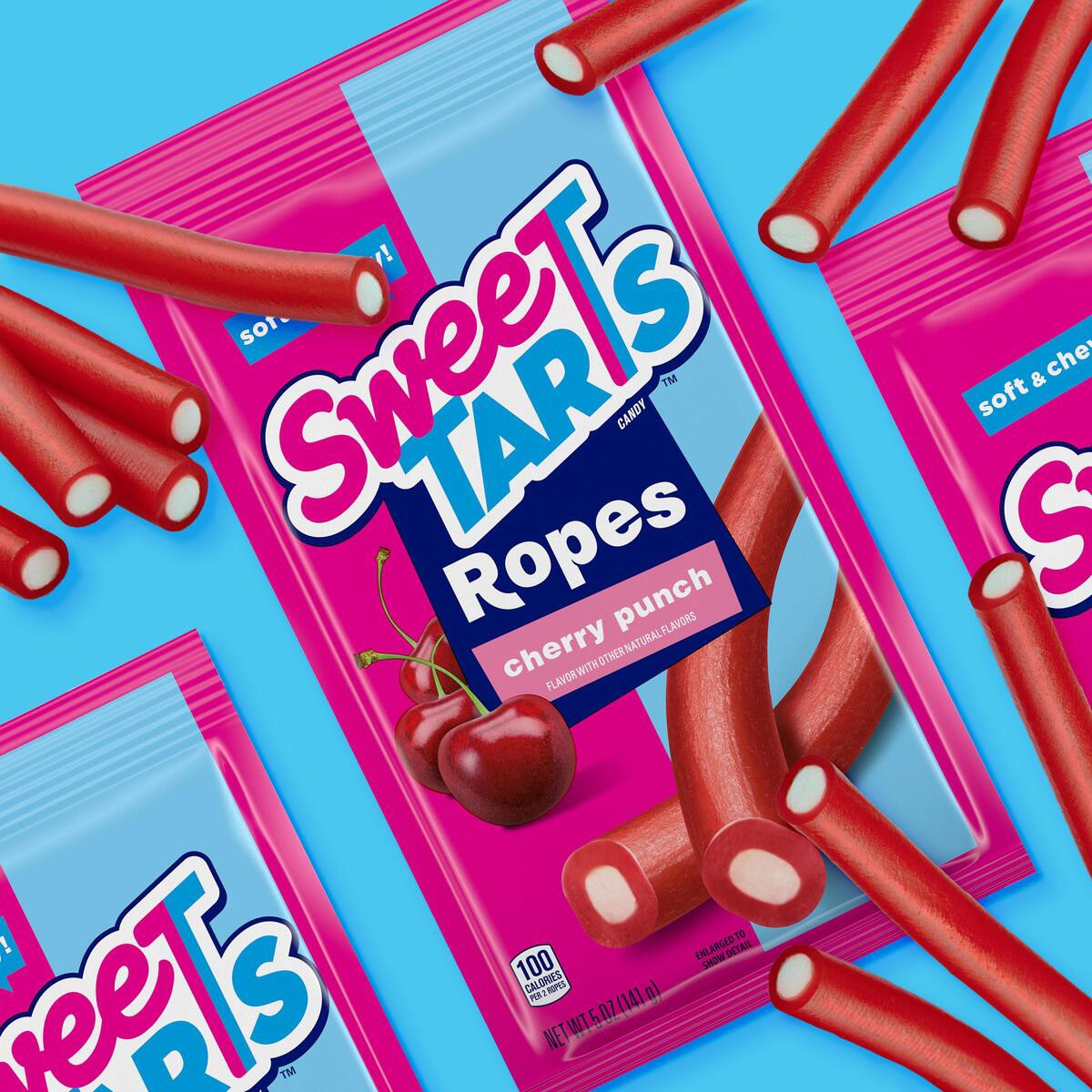 slide 2 of 15, Sweetarts Soft & Chewy Ropes Cherry Punch Flavor, 5 oz