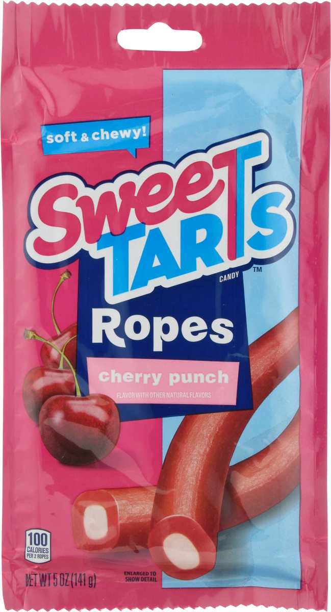 slide 9 of 11, SweeTARTS Cherry Punch Soft & Chewy Ropes, 5 oz