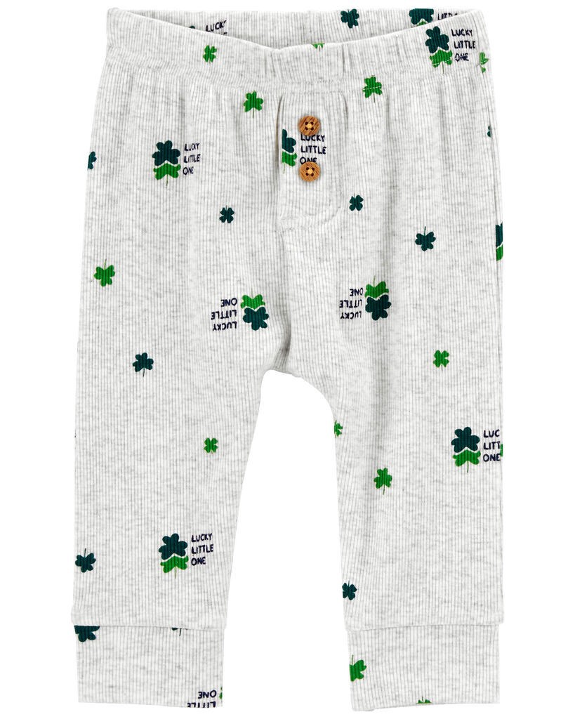 slide 3 of 3, Carter's Baby 2-Piece St. Patrick's Day Top & Pant Set Navy/Grey 24M, 1 ct