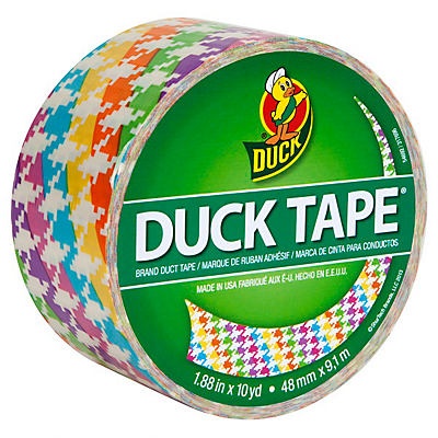 slide 1 of 1, Duck Tape Neon Houndtooth, 1 ct