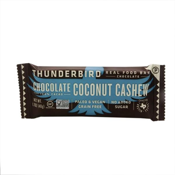 slide 1 of 1, Thunderbird Chocolate Coconut Cashew Real Food Bar, 1.7 oz