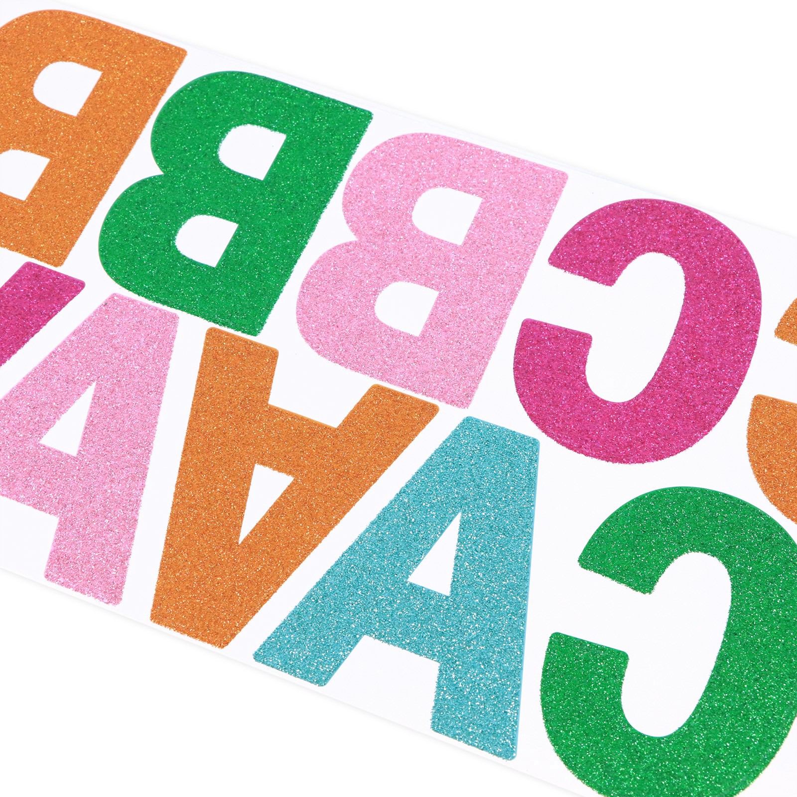 slide 2 of 5, Multicolor Glitter Alphabet Stickers By Recollections, 3.25 in