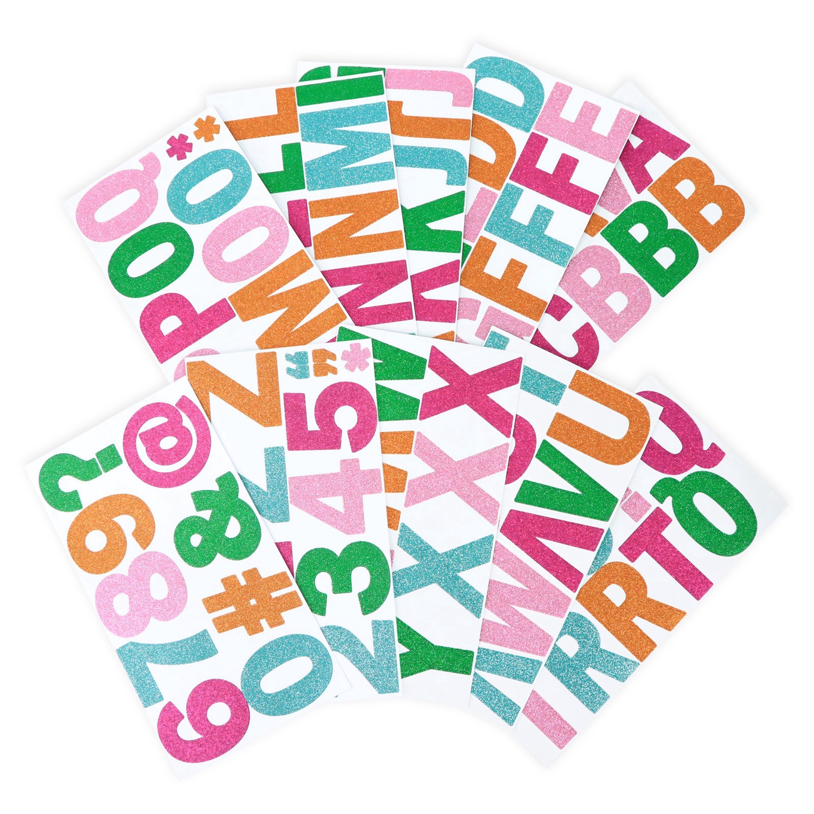 slide 4 of 5, Multicolor Glitter Alphabet Stickers By Recollections, 3.25 in