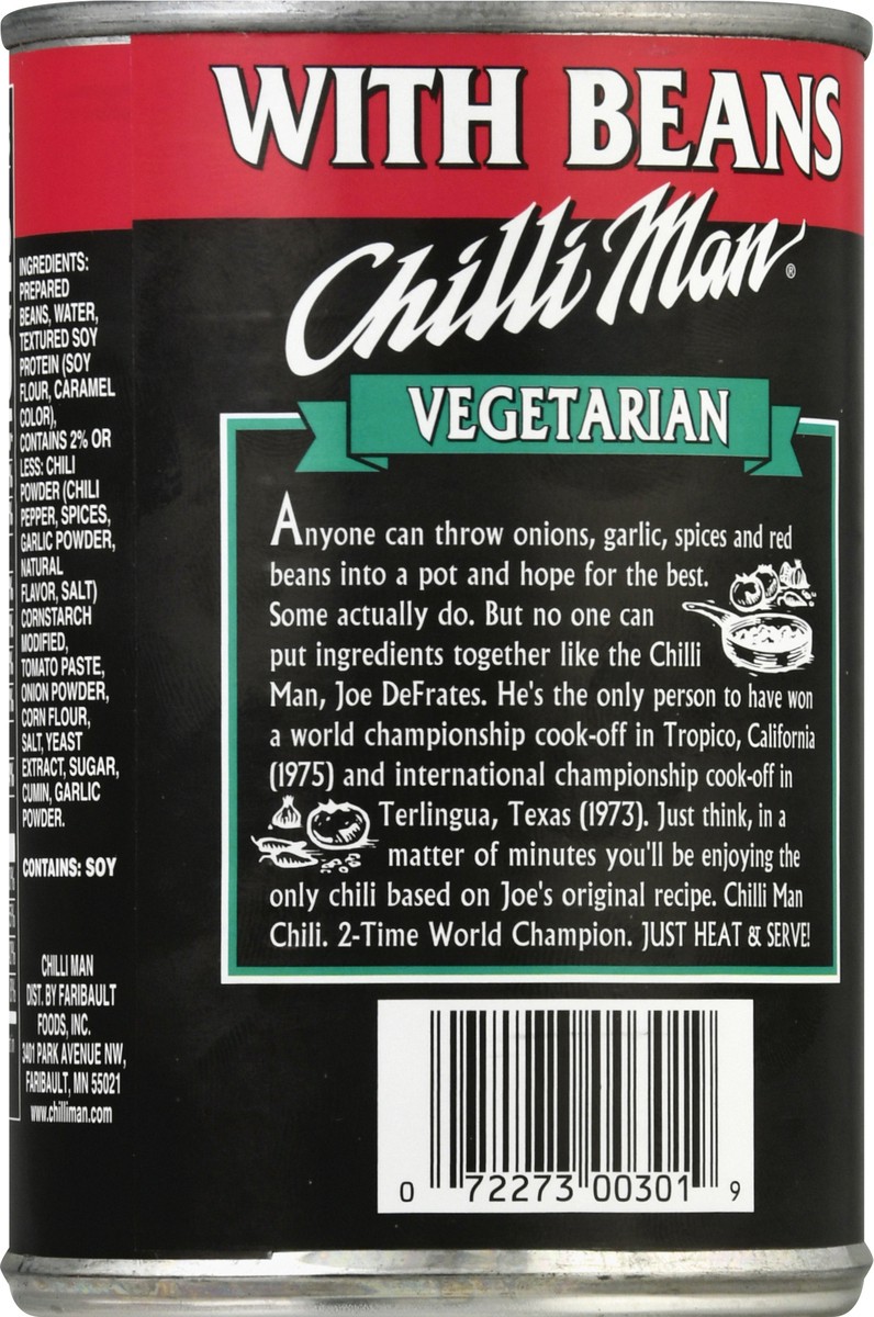 slide 11 of 13, Chilli Man VeGetarian Chili, 15 oz