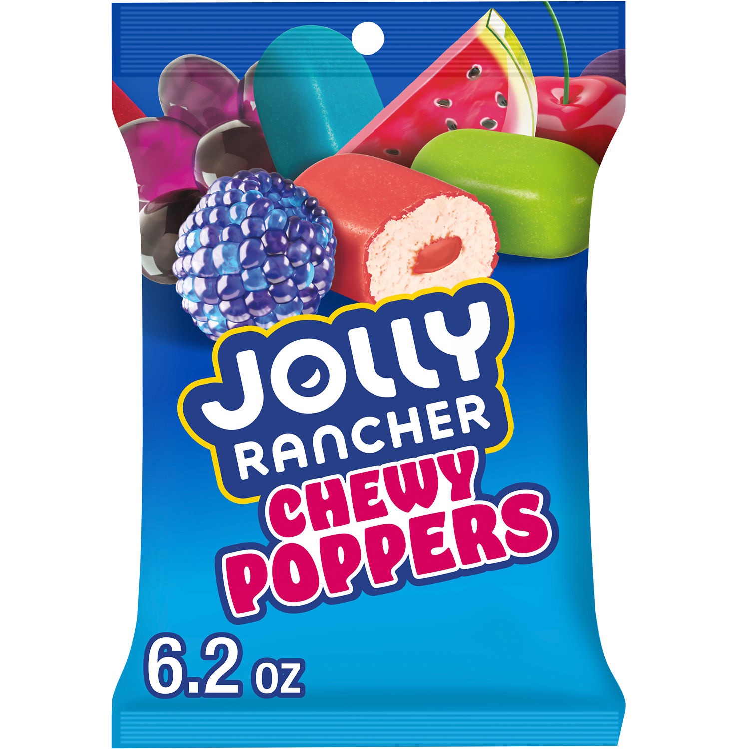 slide 5 of 9, JOLLY RANCHER Chewy Poppers Original Fruit Flavored Candy Bag, 6.2 oz, 6.2 oz