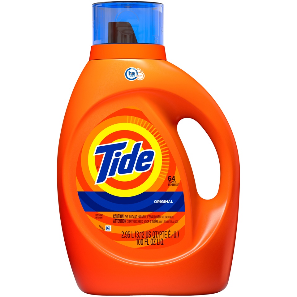 slide 1 of 5, Tide Original High Efficiency Liquid Laundry Detergent, 100 oz