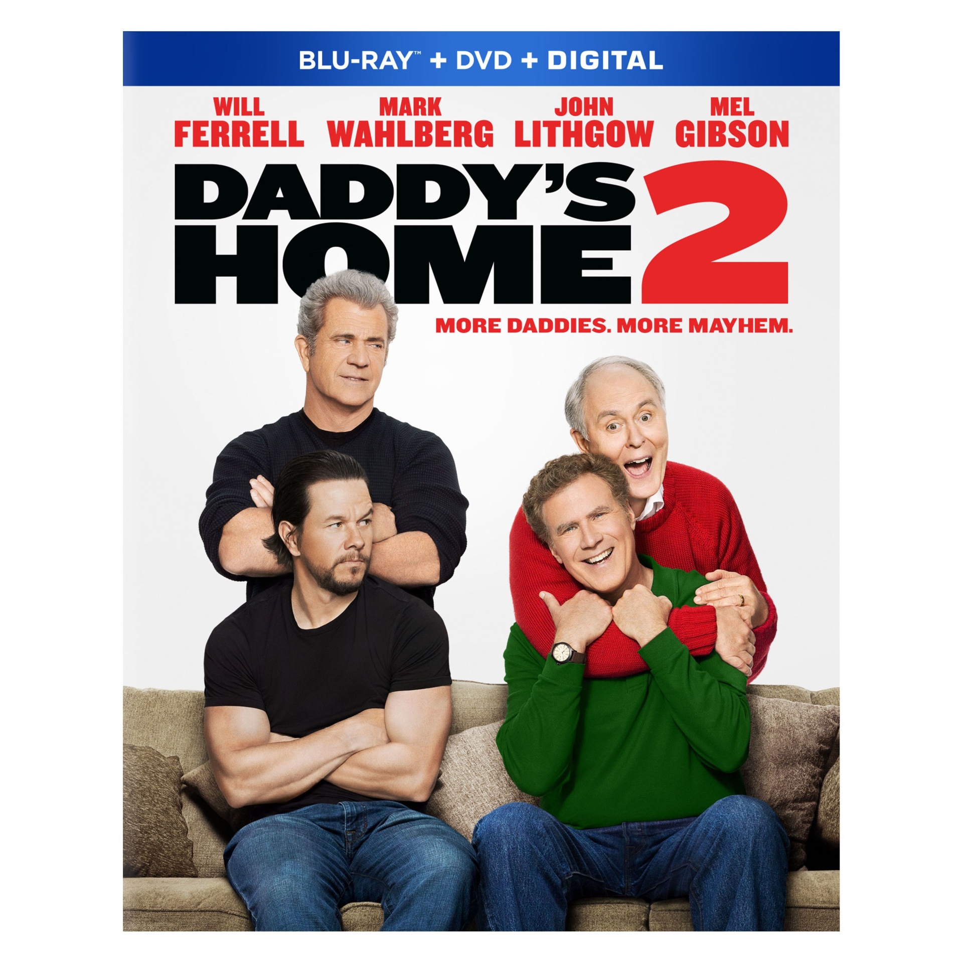 slide 1 of 1, Daddy's Home 2 (Blu-ray + DVD +Digital), 1 ct
