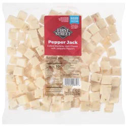 First Street Cubed Pepper Jack Cheese