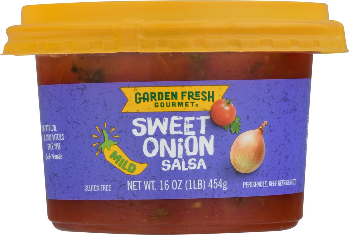 slide 1 of 9, Garden Fresh Gourmet Mild Sweet Onion Salsa 16 oz, 16 oz