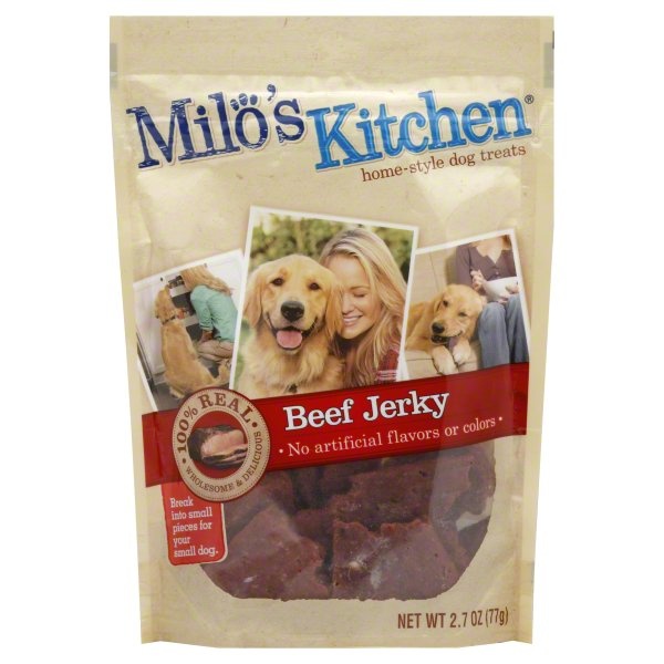 slide 1 of 1, Milo's Kitchen Beef Jerky, 1 ct