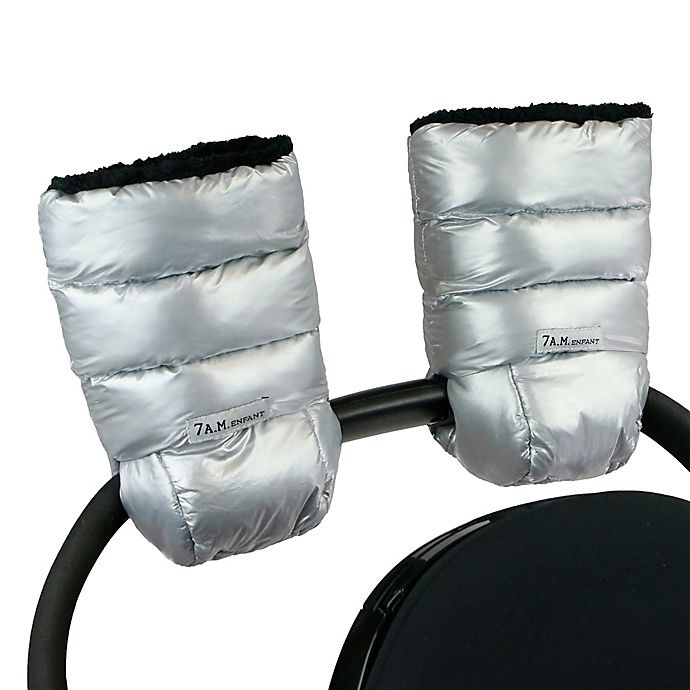 slide 1 of 1, 7AM Enfant Warmmuff Stroller Gloves with Plush Lining - Glacier, 1 ct