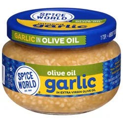 Spice World Minced Garlic in Extra Virgin Olive Oil 4.5 oz