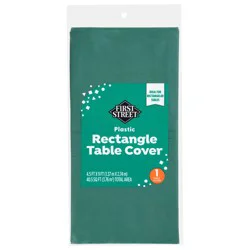 First Street Atlantis Em Green Plastic Table Cover 54X108