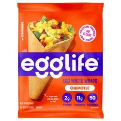 Egglife Chipotle Egg White Wraps - 6 ct