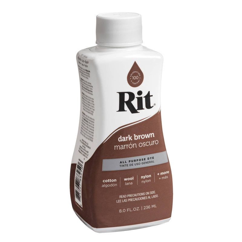 slide 1 of 5, Rit Dark Brown All Purpose Dye 8.0 fl oz, 8 fl oz