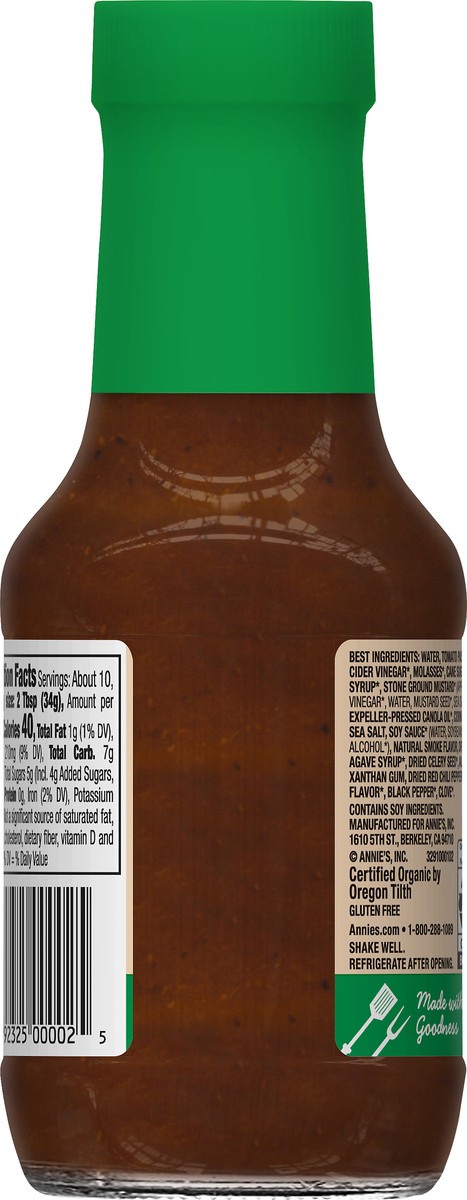 slide 5 of 9, Annie's Smoky Maple Flavored BBQ Sauce 12 oz, 12 oz