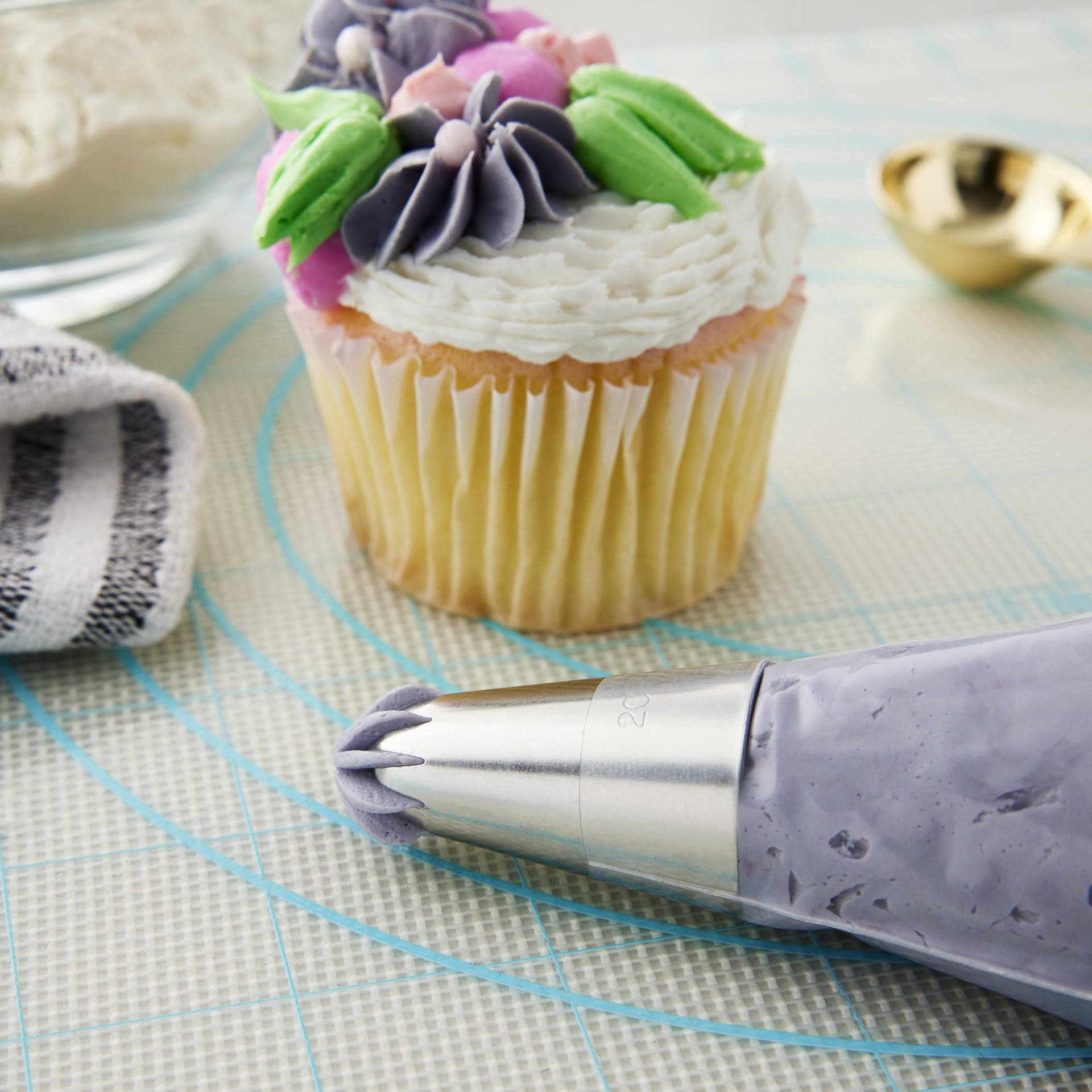 slide 3 of 4, #2c Drop Flower Decorating Tip By Celebrate It, 1 in x 1.5 in