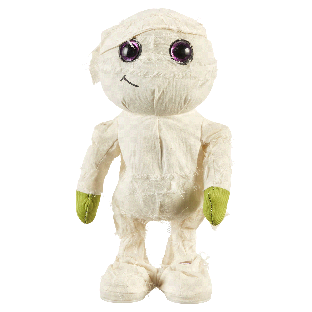 slide 1 of 1, Gemmy Thriller Mummy Animated Plush - White/Green, 13.39 in