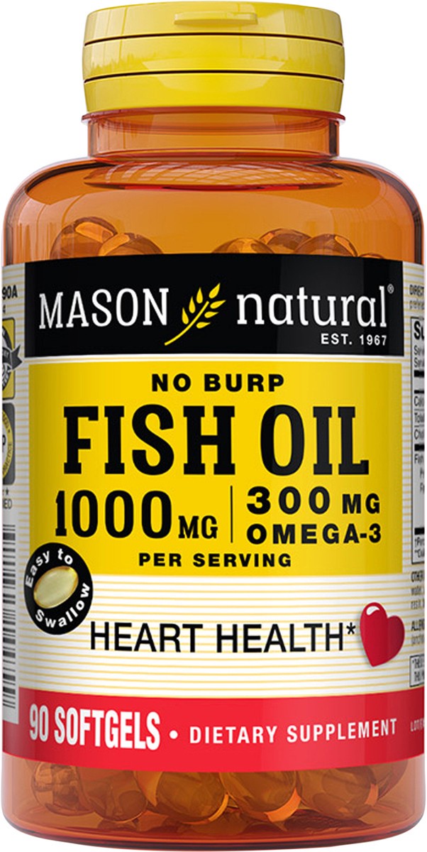 slide 10 of 10, Mason Omega-3 Fish Oil, 1000 mg, Softgels, 90 ct