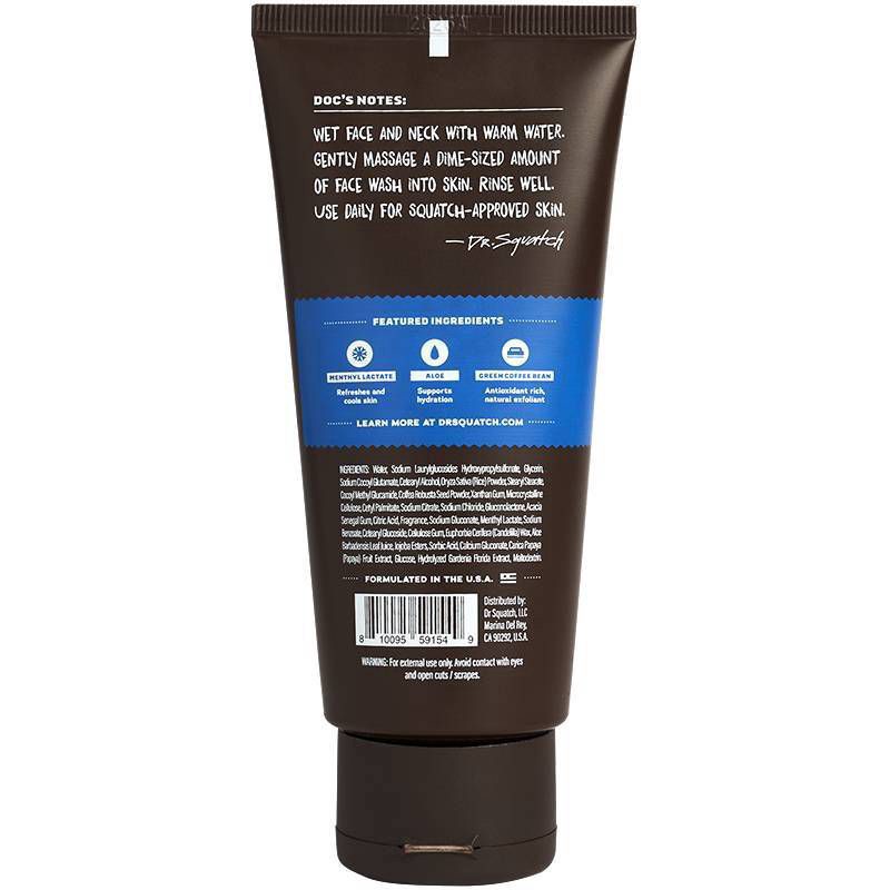 slide 2 of 3, Dr. Squatch Men's Natural Fresh Falls Face Wash 4.0 fl oz, 4 fl oz