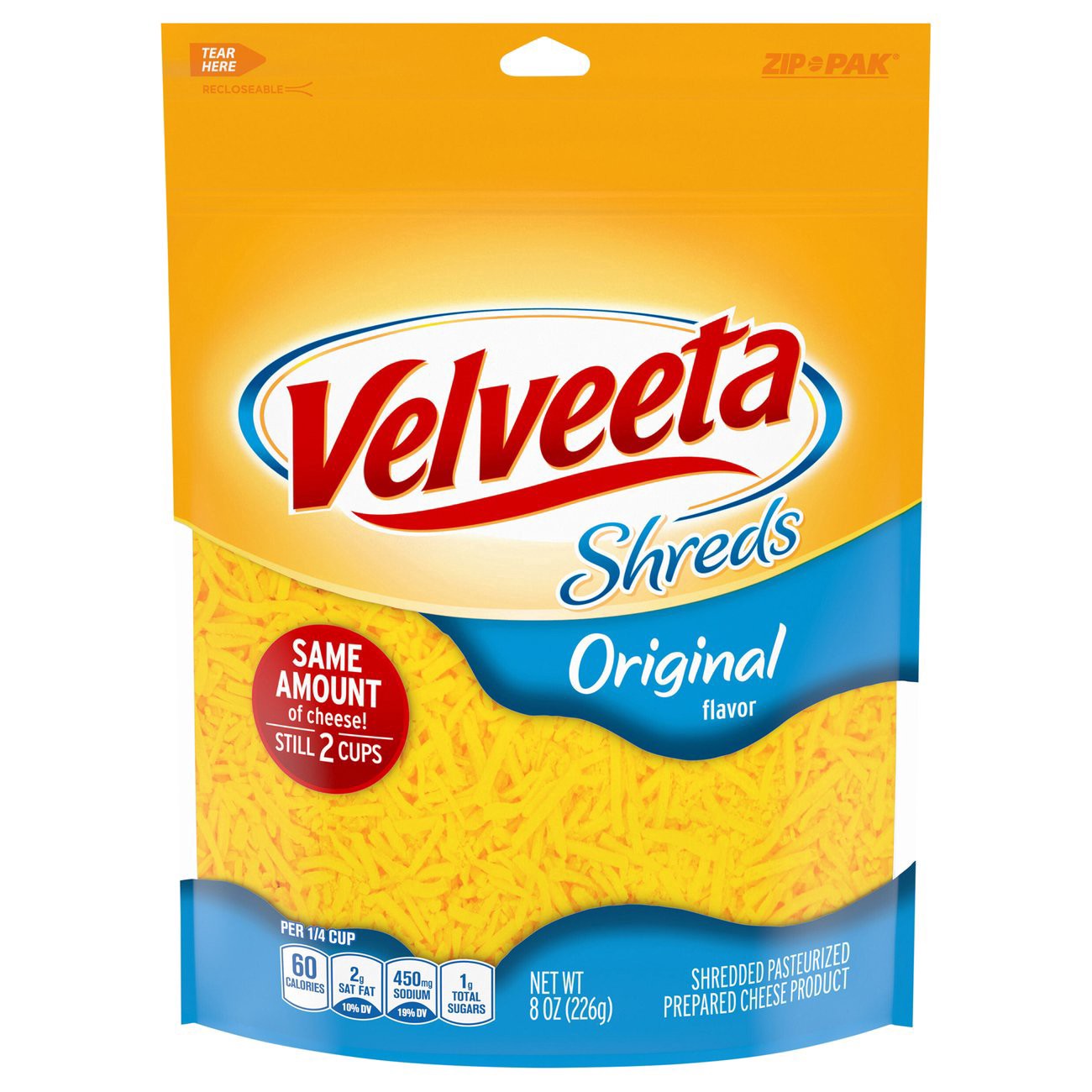 slide 1 of 1, Velveeta Shreds Original Flavor Shredded Cheese 8 oz, 8 oz