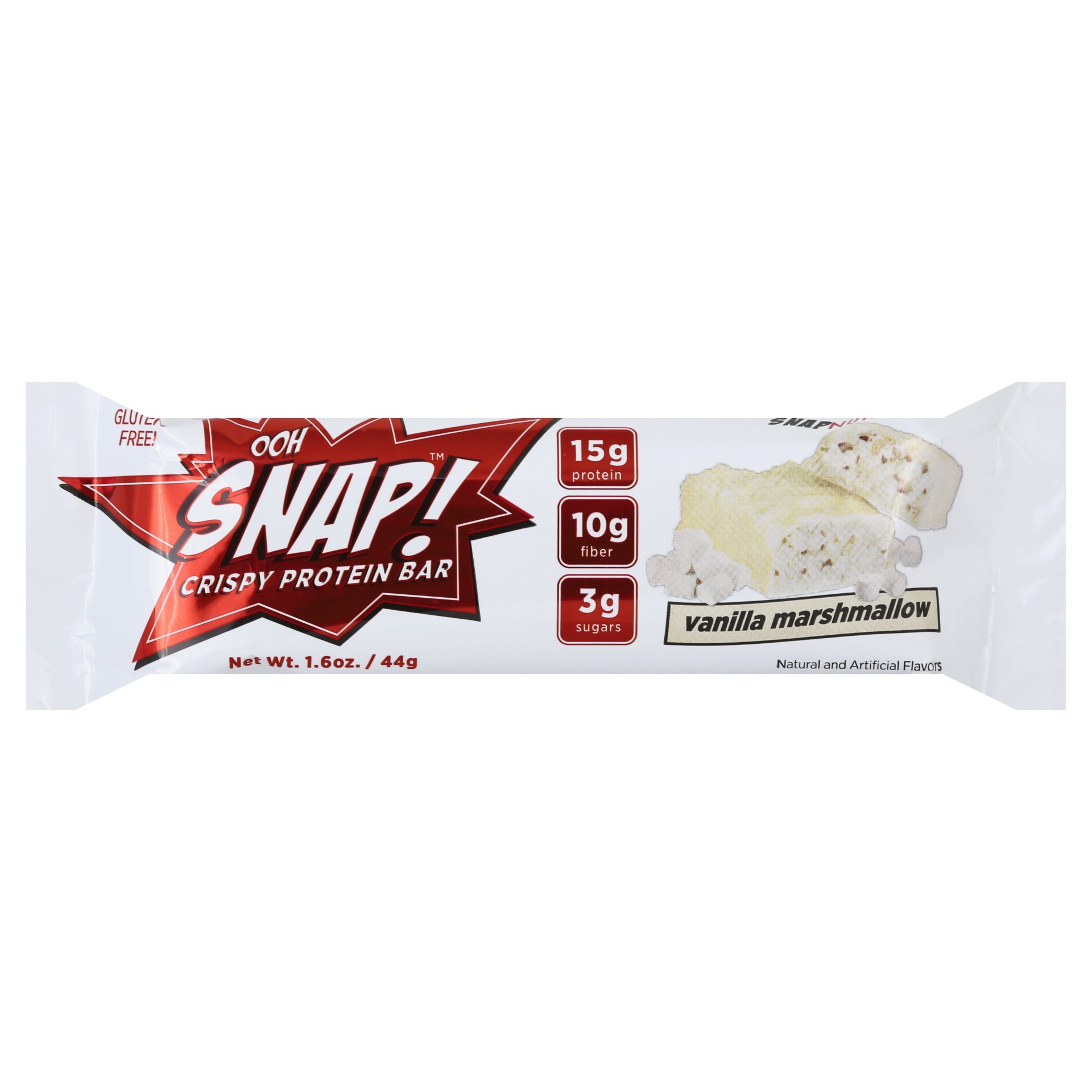 slide 1 of 1, Ooh Snap Crispy Protein Bar, Vanilla Marshmallow, 1.6 oz