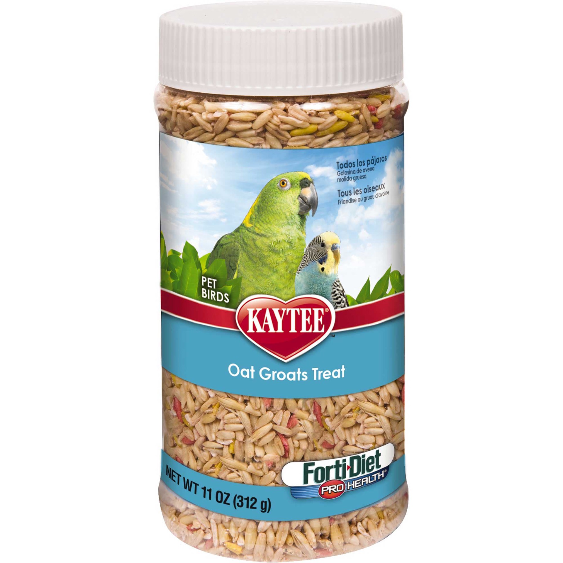 slide 1 of 3, Kaytee Oat Groats Treat Jar-- All Pet Birds 11 oz, 1 ct