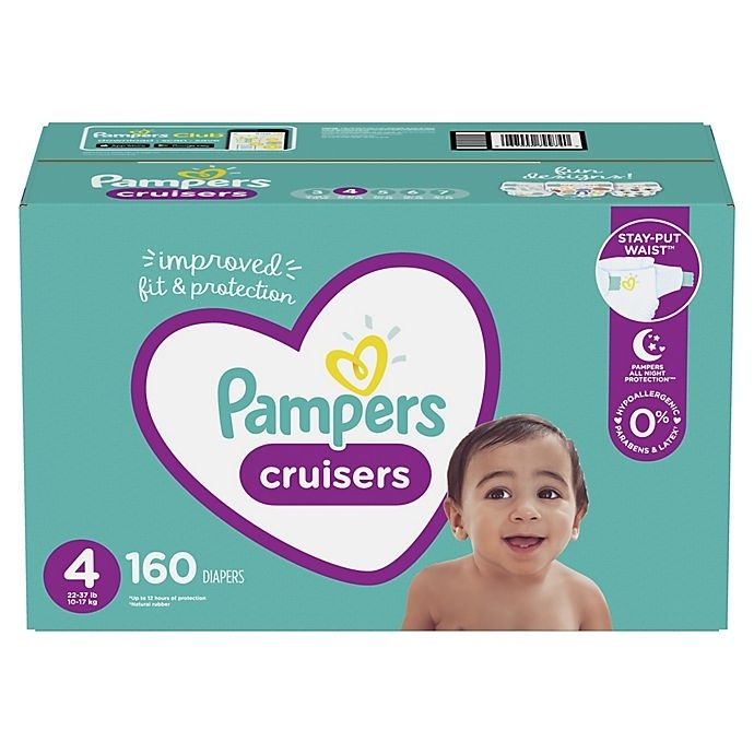 slide 1 of 1, Pampers Cruisers Disposable Diapers, 160 ct