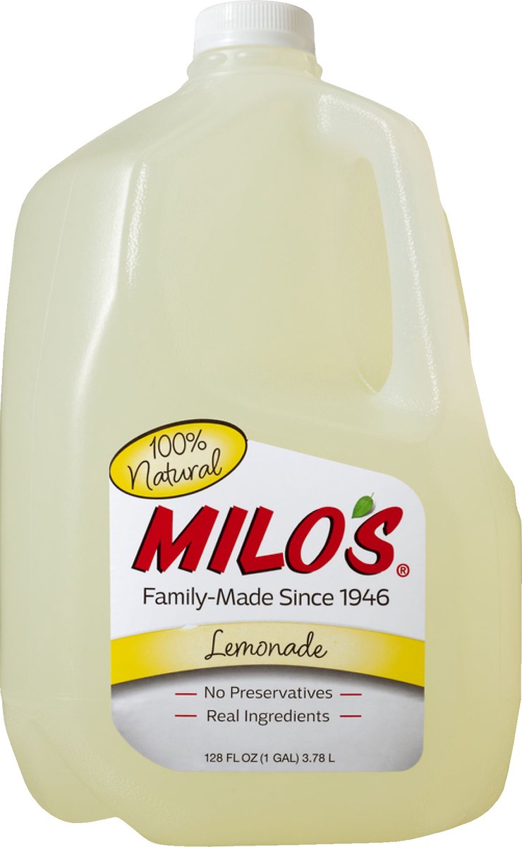 slide 7 of 8, Milo's Lemonade, 128 oz